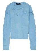 Vmrose Ls O-Neck Pullover Boo Vero Moda Blue