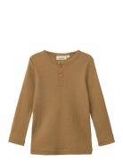 Nmnnoel Neb Wool Ls Slim Top Lil Lil'Atelier Beige