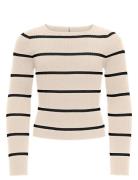 Kogibi Ls Rib Boatneck Cp Knt Kids Only Cream