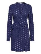 Onlkeshav L/S V-Neck Wrap Dress Wvn ONLY Blue