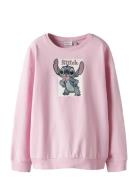 Nkfakira Stitch Rlx Sweat Bru Wdi Name It Pink