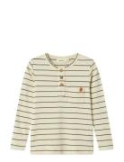 Nmmgeo Lim Ls Slim Top Lil Lil'Atelier Cream