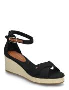 Flag Criss-Cros Mid Wedge Espad Tommy Hilfiger Black