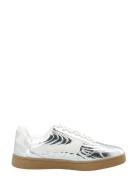 Biaberlin Padded Sneaker Faux Leather Bianco Silver