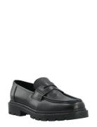 Biajeff Penny Loafer Texas Tumbled Bianco Black