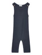 Knitted Long Jumpsuit Mango Navy