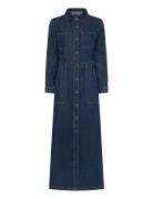 Maxi Denim Utility Dress Lee Jeans Navy