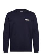 Ls Americana Tee Wrangler Navy