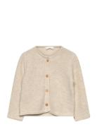 Knitted Button Cardigan Mango Beige