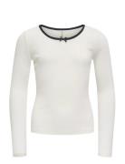 Kogsofia L/S Bow Top Jrs Kids Only White