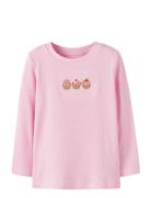 Nmfnatasja Slim Ls Top Name It Pink