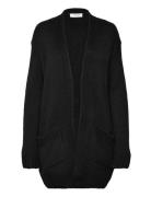 Rwtulip Wool Blend Long Knit Cardig Rosemunde Black