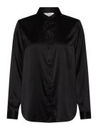 Rwjade Silk Ls Shirt Rosemunde Black
