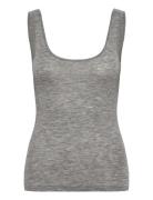 Rwsara Cashmere Blend Sl Tank Top Rosemunde Grey