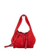 Suede Panel Harper Bag Becksöndergaard Red