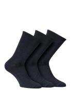 Knitted Merino Socks In 3-Pack Alpacasocks&Co Navy