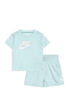 Ks-Knit Short Set Nike Blue