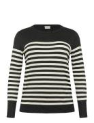 Kclizzy Striped Knit Pullover Kaffe Curve Black