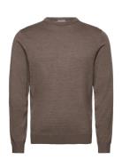 100 % Merino Crew Neck Knit Lindbergh Black Brown