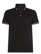 Tipped Slim Fit Polo Tommy Hilfiger Black