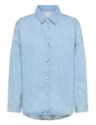 Relaxed Linen Denim Shirt Aaron Calvin Klein Jeans Blue