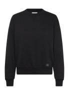 A- Ls Badge Logo Terry Crew Nk Calvin Klein Jeans Black