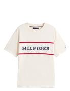 Americana Colourblock Tee Tommy Hilfiger White
