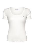 Tjw Reg Soft Rib Essential Ss Tommy Jeans White