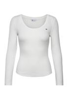 Tjw Reg Soft Rib Essential Ls Tommy Jeans White