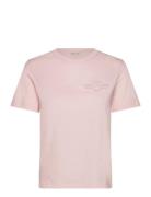 Reg Tonal Shield Ss T-Shirt GANT Pink