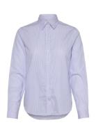 Reg Classic Poplin Striped Shirt GANT Blue