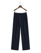 Wool Blend Pull On Pants GANT Navy