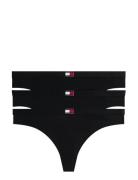 3 Pack Thong Tommy Hilfiger Black