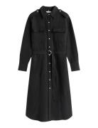 Fluid Utility Midi Dress Tommy Hilfiger Black