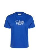 Ss Fitted Script Calvin Klein Te Calvin Klein Jeans Blue