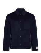 Ls Double Face Wool Blend Chore Calvin Klein Navy