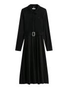 Interlock Mix Media Polo Drs Ls Tommy Hilfiger Black