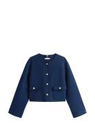 Df Wool Blend Reg Lady Jacket Tommy Hilfiger Navy