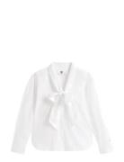 Poplin Bow Collar Ls Shirt Tommy Hilfiger White
