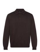 Knit Polo Armani Exchange Brown