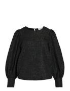 Vitaliama O-Neck L/S Top/Pr Vila Black