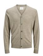 Jprblamerino Knit V-Neck Cardigan Jack & J S Beige