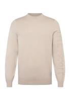 Mesh Logo Crew Neck Jumper Lyle & Scott Beige