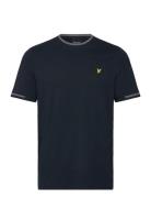 Birdseye Half Tipped T-Shirt Lyle & Scott Navy
