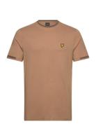 Birdseye Half Tipped T-Shirt Lyle & Scott Beige