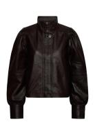 Dante6-Kyrilo Cropped Leather Jacket Dante6 Brown