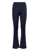 Hmljr High Waist Flared Tights Hummel Navy