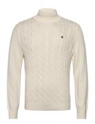 Nathan Cable Roller Neck Morris White