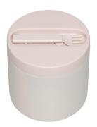 Travel Thermo Lunch Box Design Letters Beige