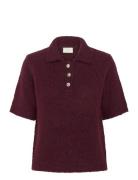 Kaemilie Polo Pullover Kaffe Burgundy